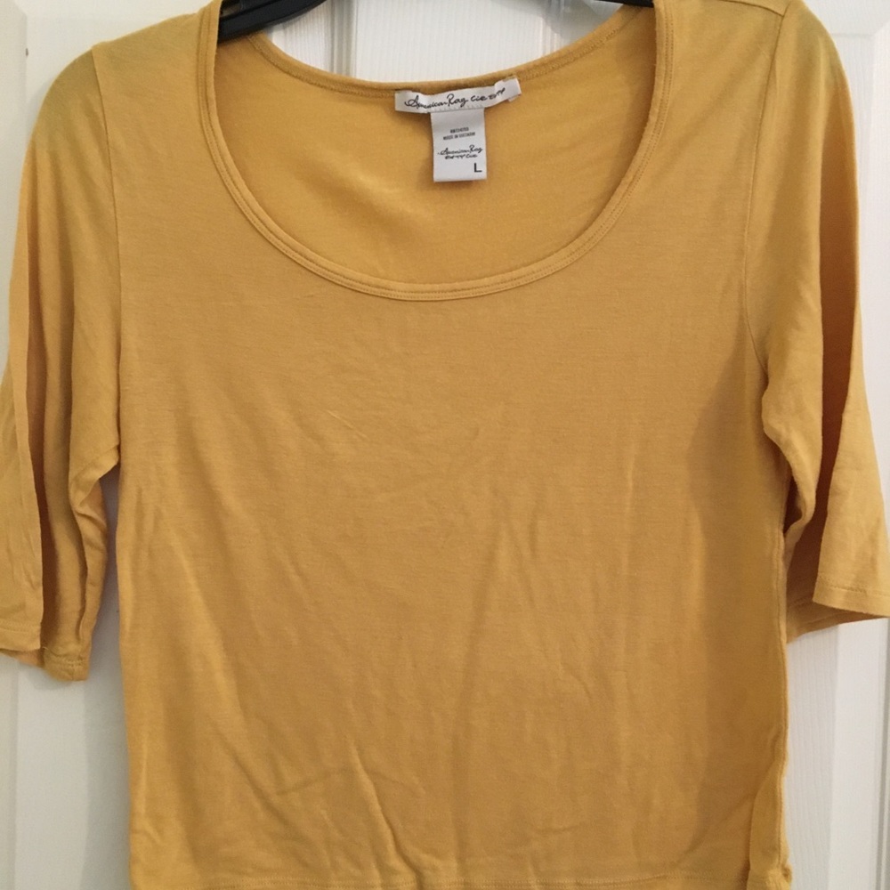 Mustard crop top!